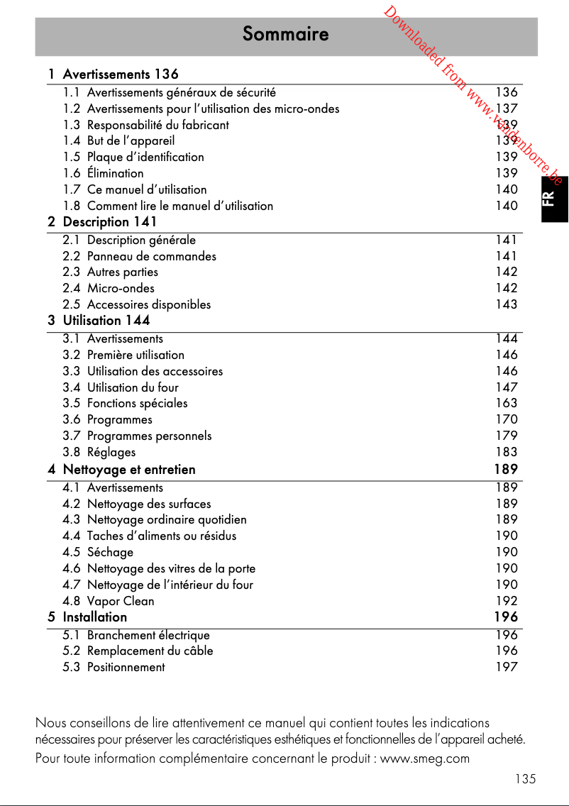 Imagen de la primera página del manual del dispositivo SF4104MCS