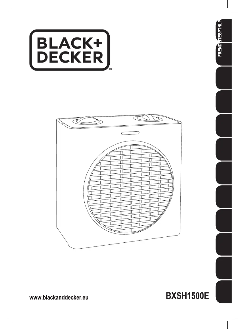 Page 1 de la notice Manuel utilisateur Black & Decker BXSH1500E