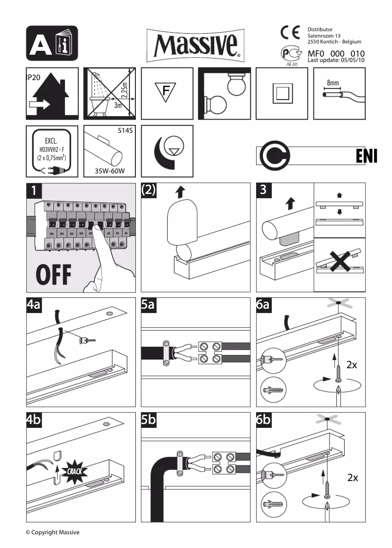 Page 1 de la notice Manuel utilisateur Massive 850306031