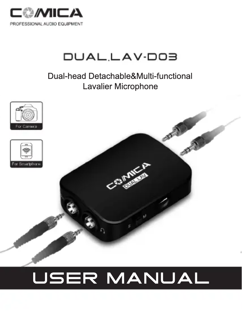 Image de la première page du manuel de l'appareil DUAL.LAV D03