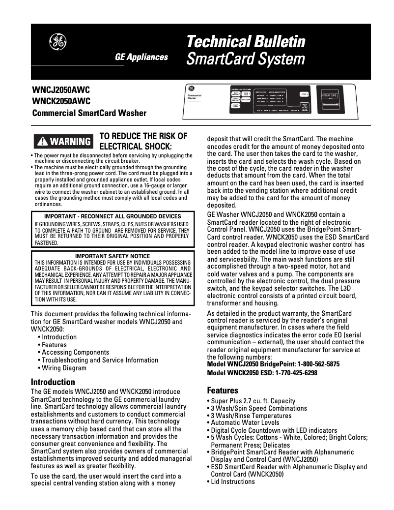 Image de la première page du manuel de l'appareil DNCJ440EAWC