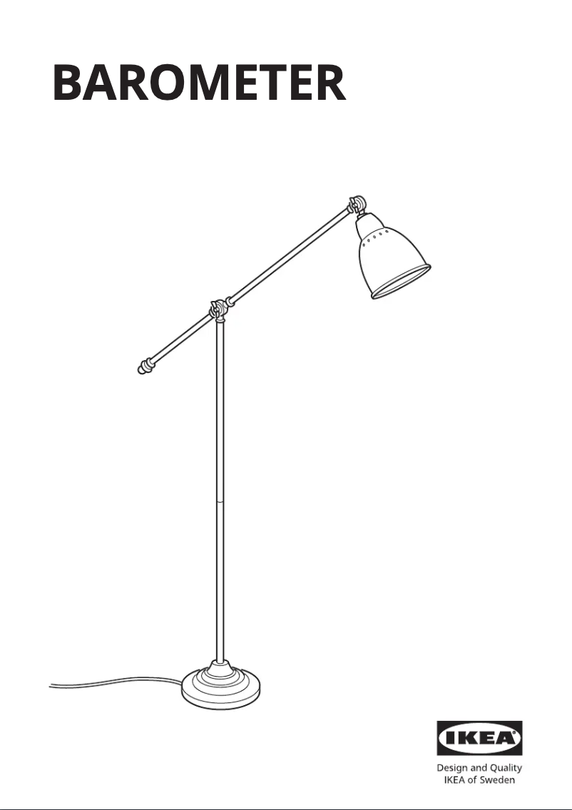 Page 1 de la notice Manuel utilisateur Ikea BAROMETER 603.580.58