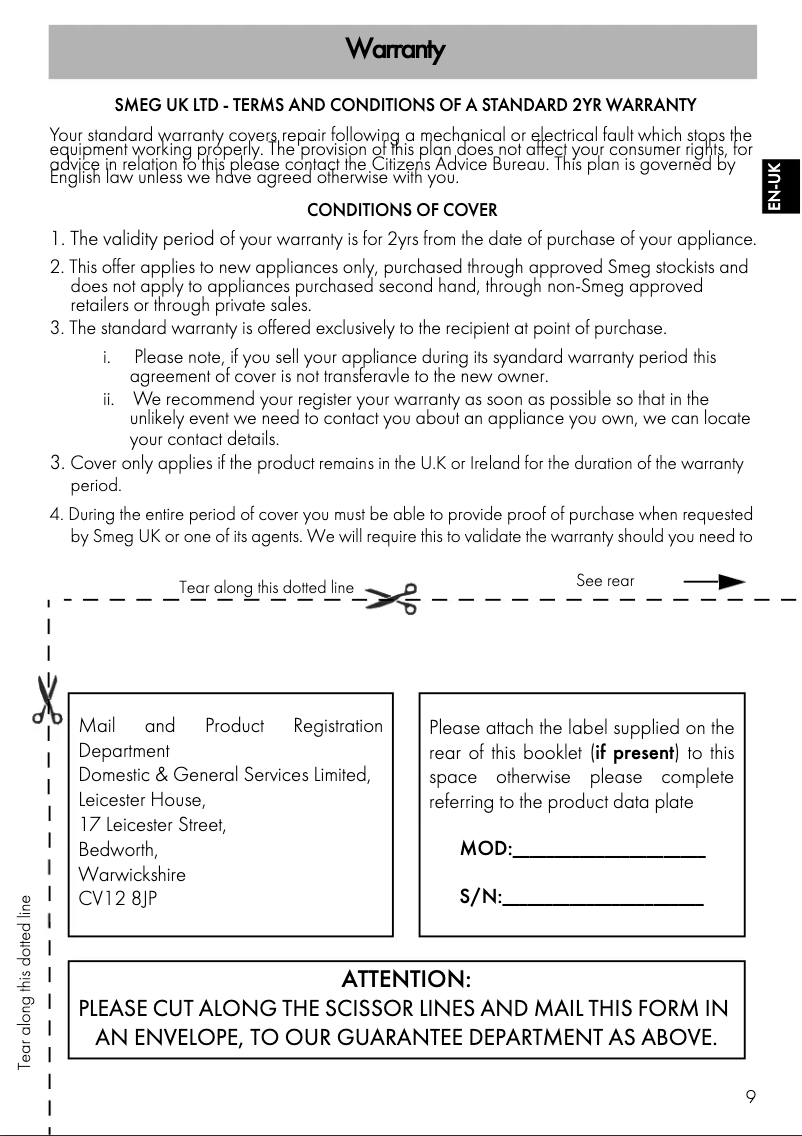 Image de la première page du manuel de l'appareil BG91CTN2