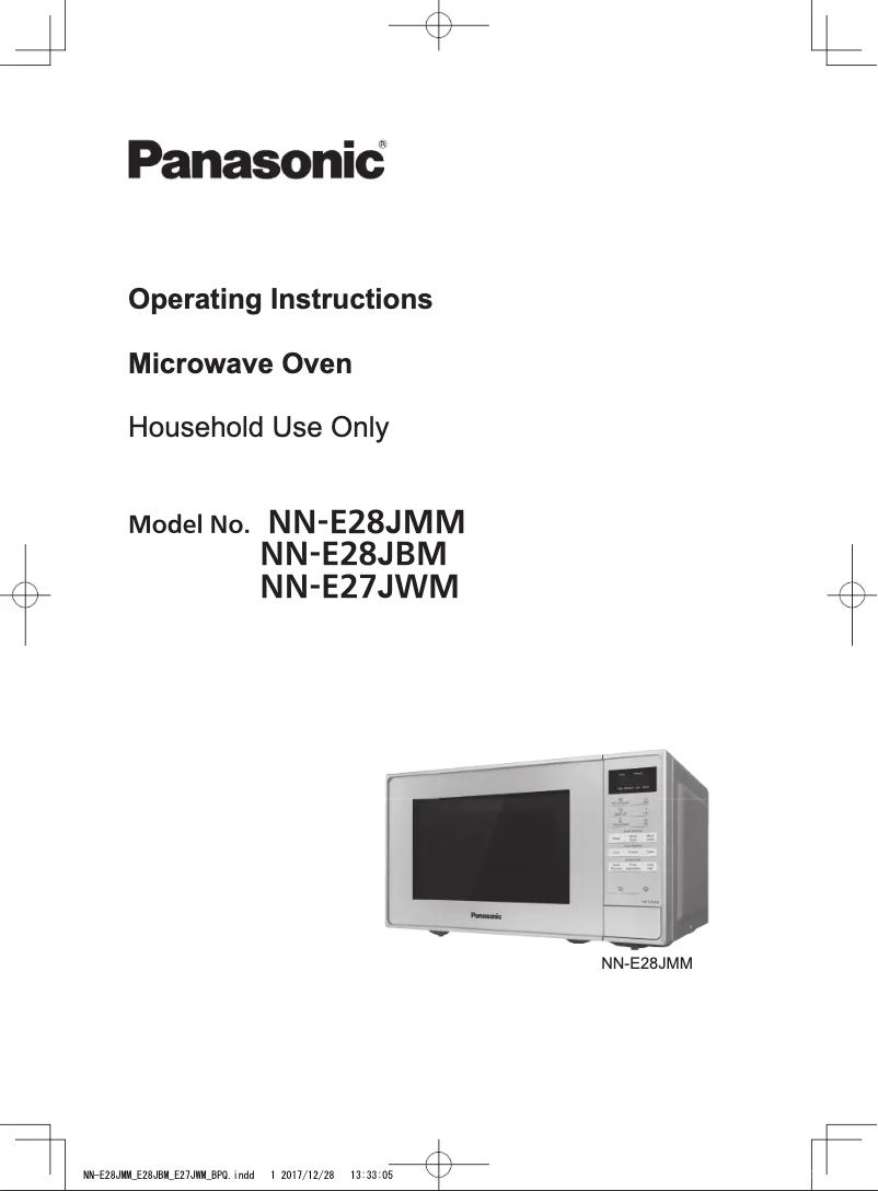 Page n°1 - Manuel utilisateur Panasonic NN-E28JMMBPQ