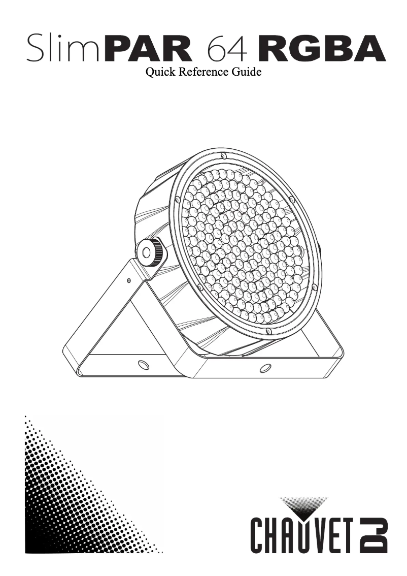 Page n°1 - Manuel utilisateur Chauvet SlimPAR 64 RGBA
