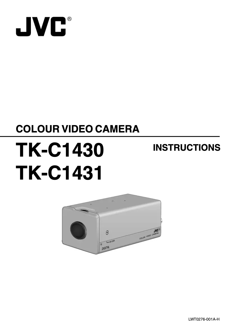 Page 1 de la notice Manuel utilisateur JVC TK-C1431EG
