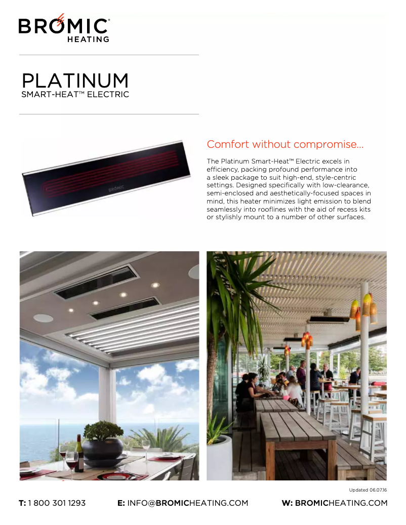 Page 1 de la notice Fiche technique Bromic BH0320003