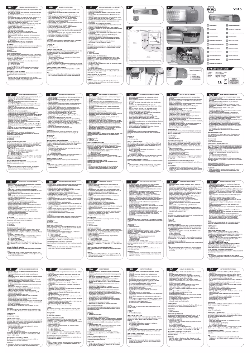 Image de la première page du manuel de l'appareil VS16