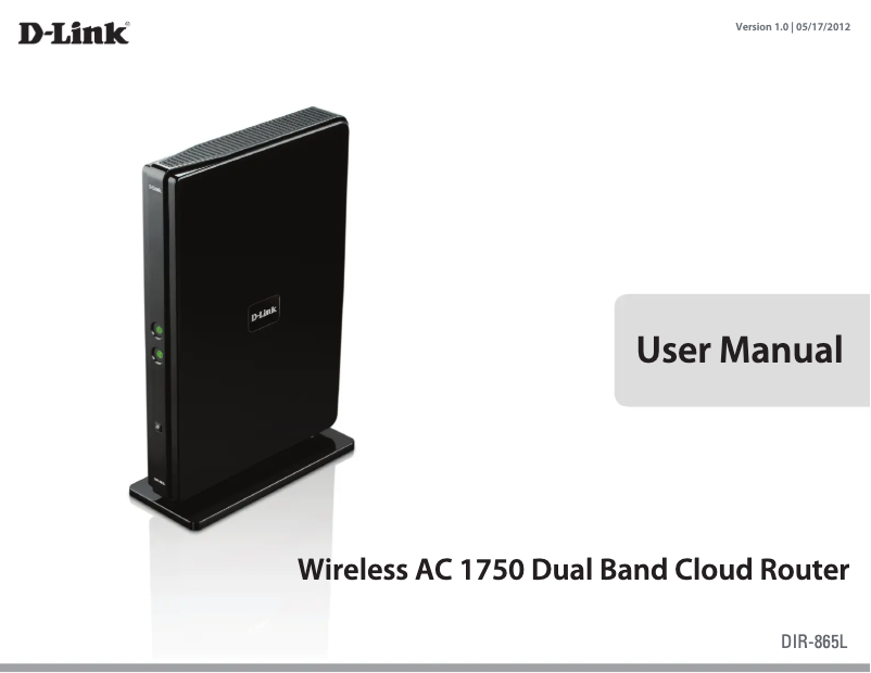 Page 1 de la notice Manuel utilisateur D-Link DIR-865L