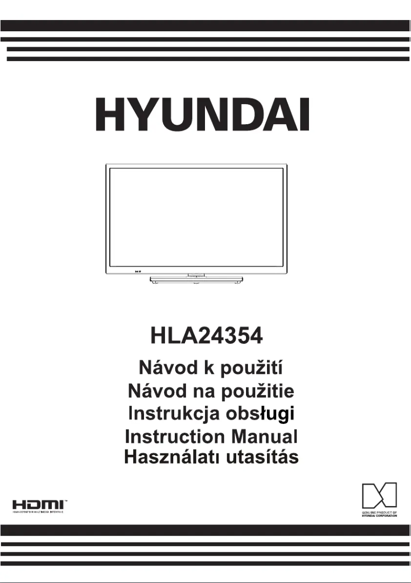Page 1 de la notice Manuel utilisateur Hyundai HLA24354