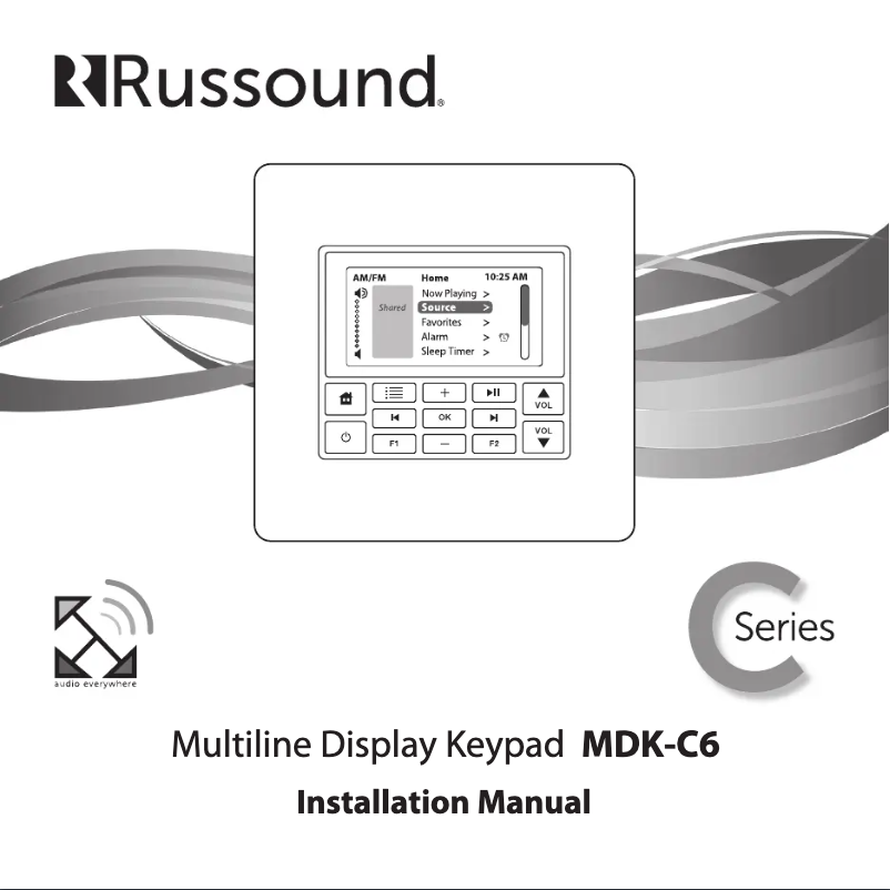 Image de la première page du manuel de l'appareil MDK-C6