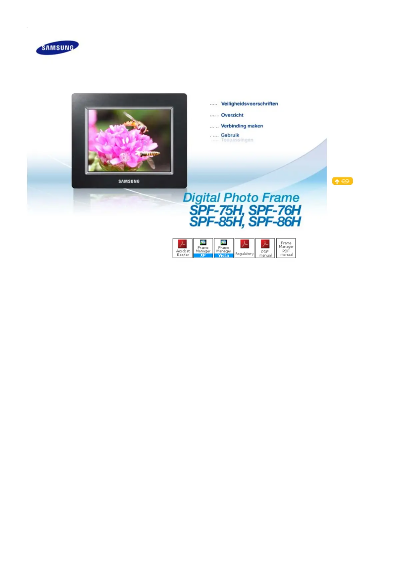 Image de la première page du manuel de l'appareil SPF-86H