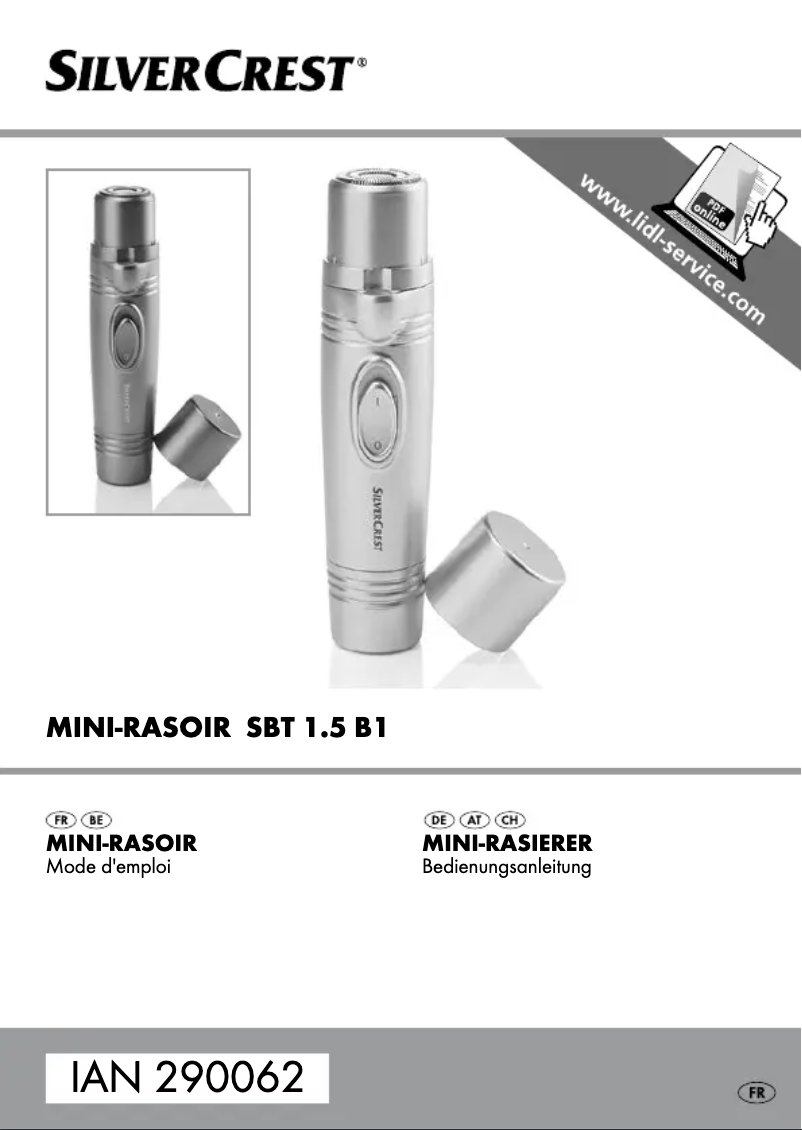 Page n°1 - Manuel utilisateur SilverCrest SBT 1.5 B1
