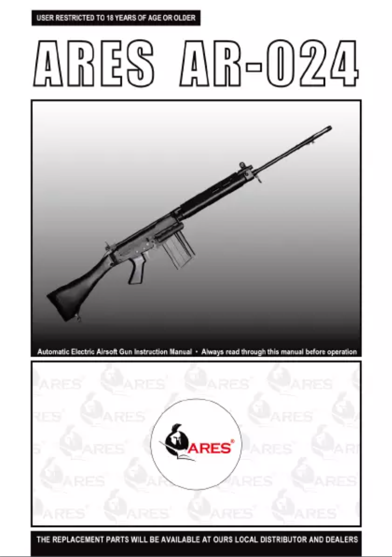 Page n°1 - Manuel utilisateur Ares AR-024