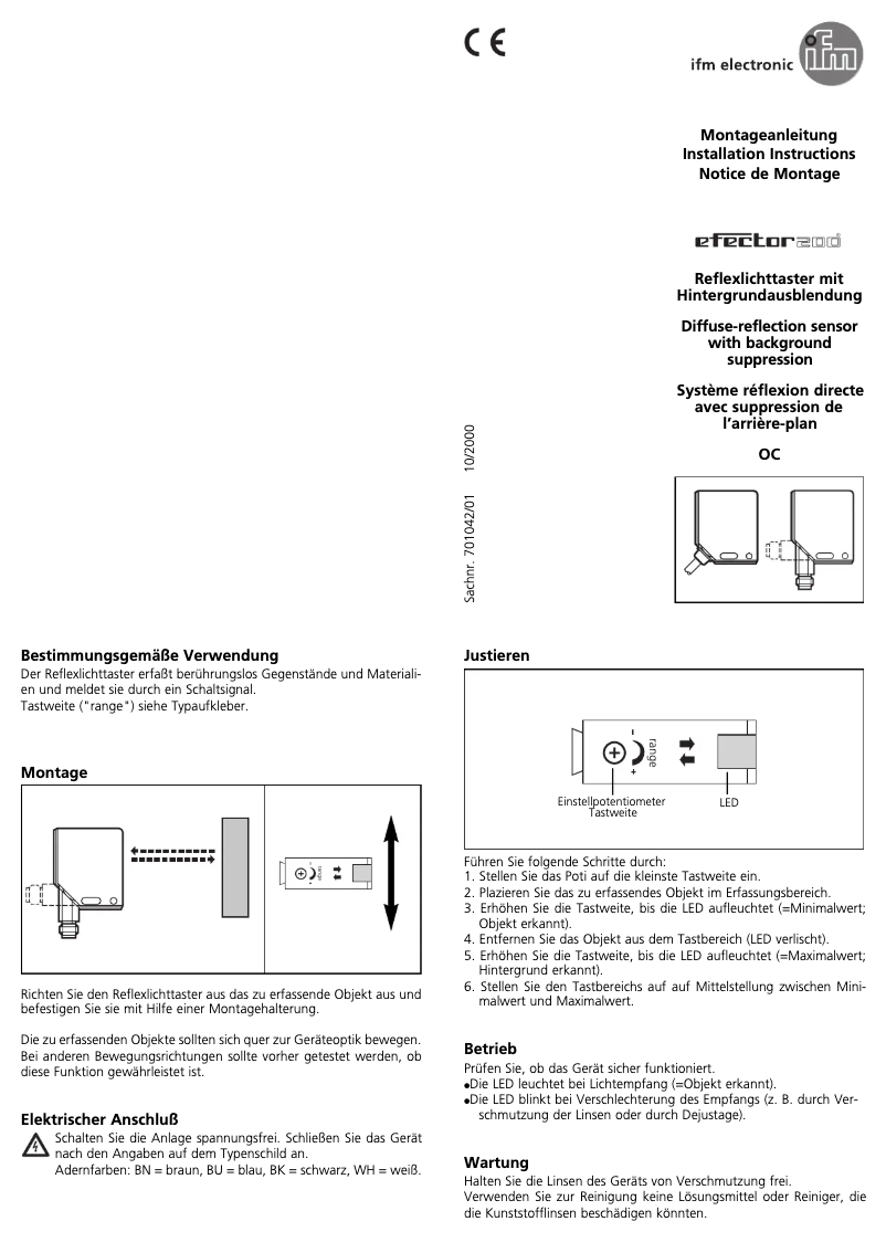 Page n°1 - Manuel utilisateur IFM OC5228