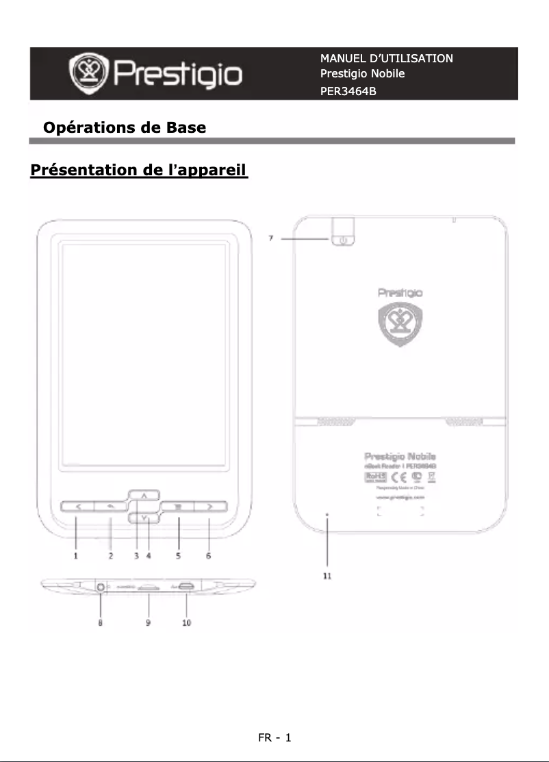 Image de la première page du manuel de l'appareil MultiReader 3464