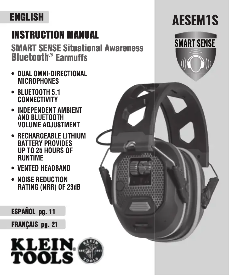 Image de la première page du manuel de l'appareil AESEM1S