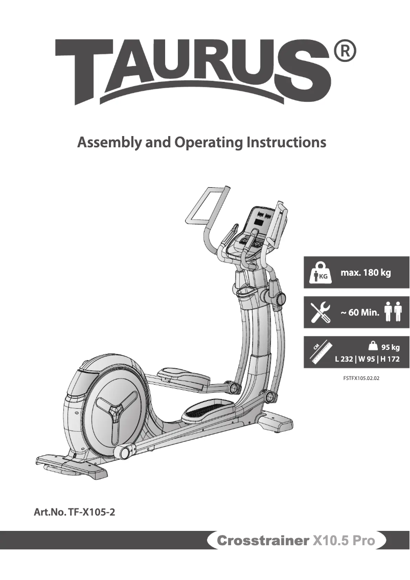 Page 1 de la notice Manuel utilisateur Taurus X10.5 Pro