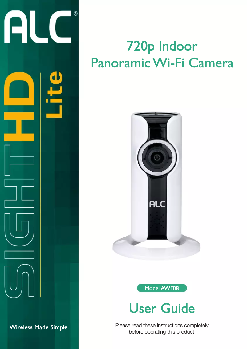 Page 1 de la notice Manuel utilisateur ALC SightHD AWF08