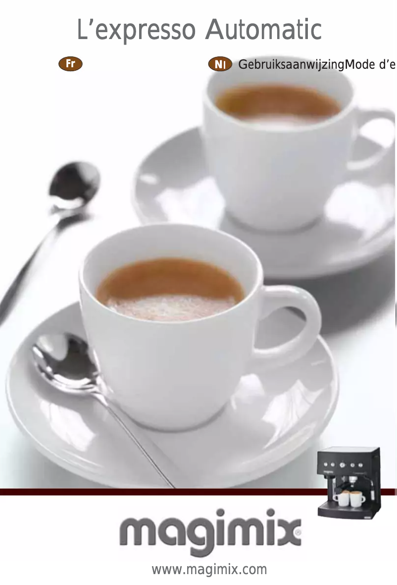 Page n°1 - Manuel utilisateur Magimix L'Expresso Automatic 11412