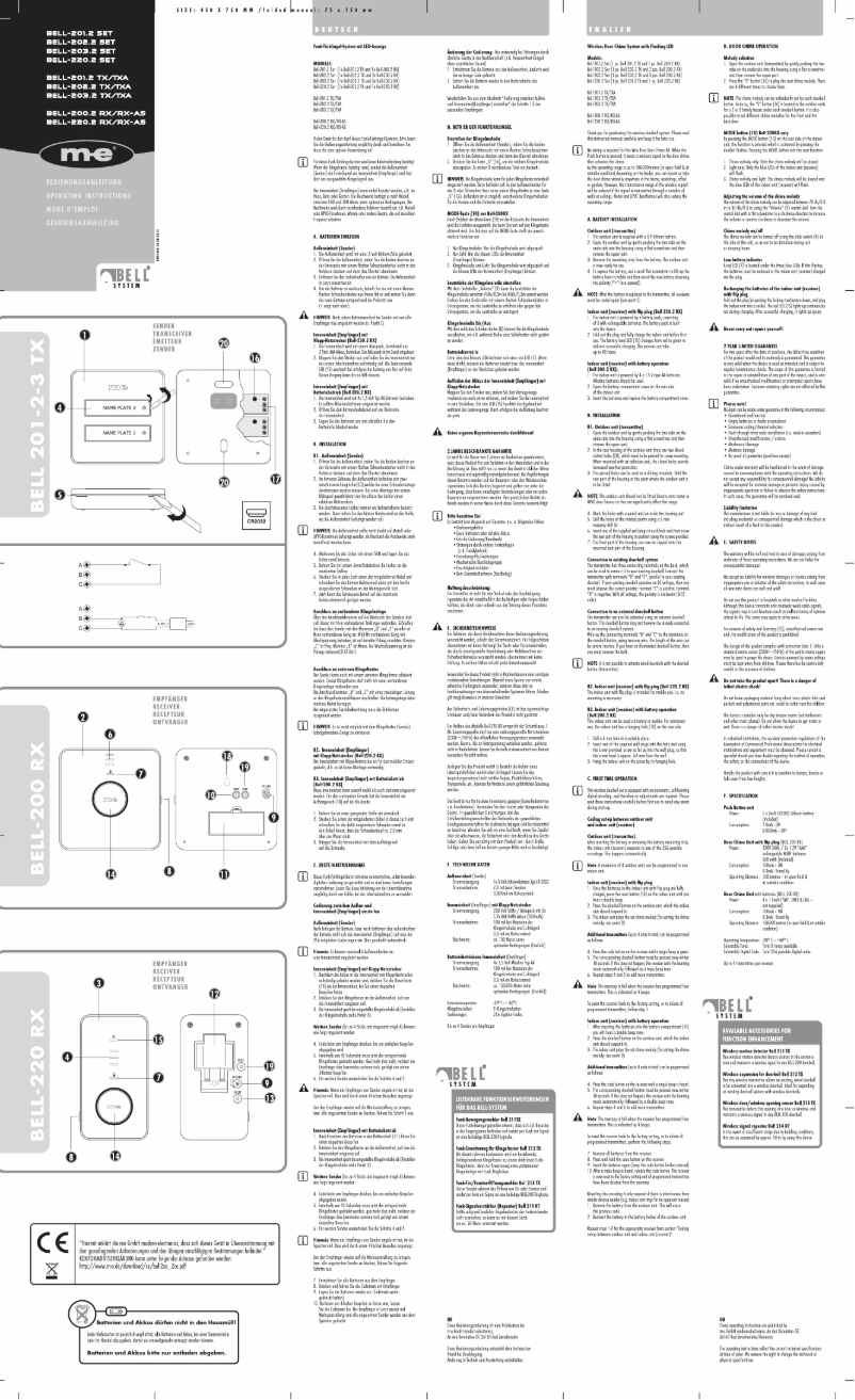 Image de la première page du manuel de l'appareil Bell 220.2