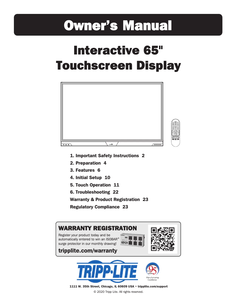 Image de la première page du manuel de l'appareil DMCSTP65CBP