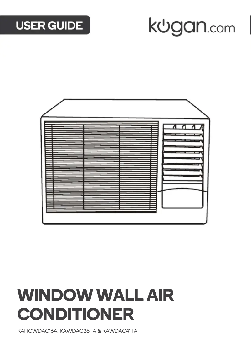 Page 1 de la notice Manuel utilisateur Kogan KAHCWDAC16A