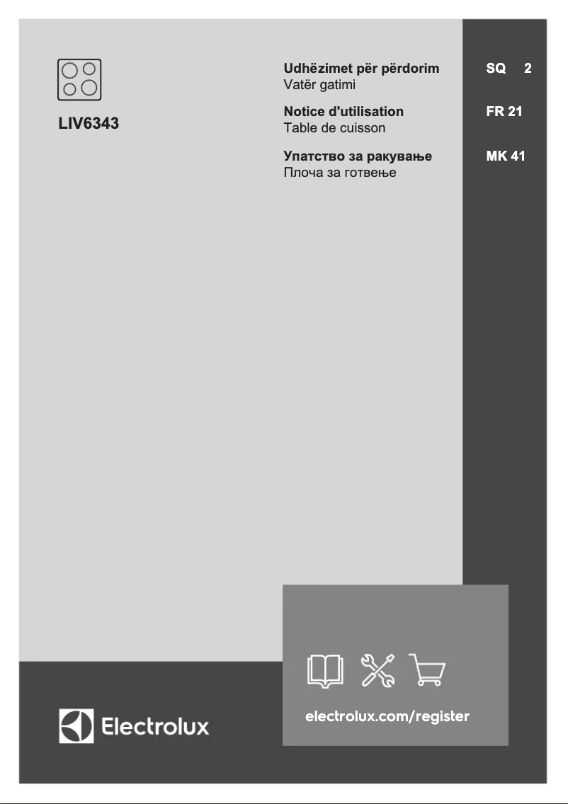 Page n°1 - Manuel utilisateur Electrolux LIV6343