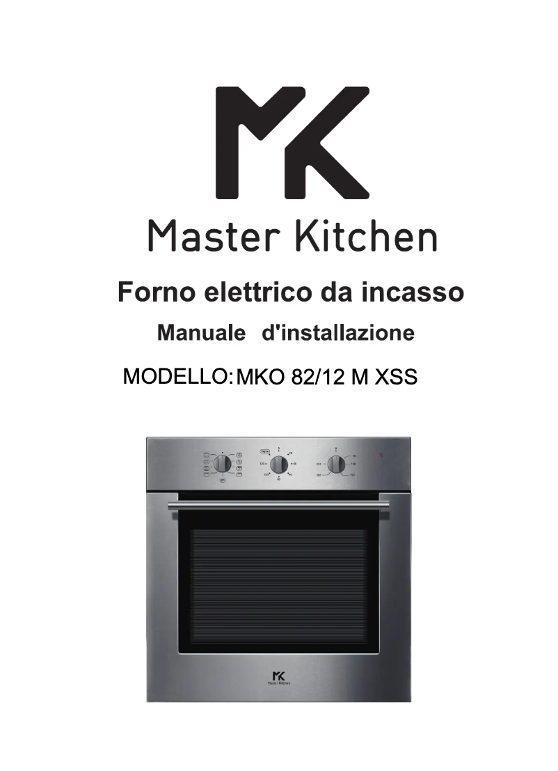 Page 1 de la notice Manuel utilisateur Master Kitchen MKO 82/12 MS XS