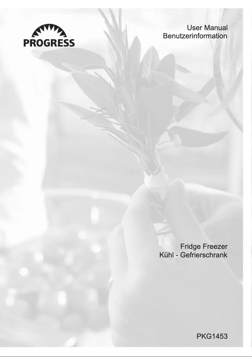 Page n°1 - Manuel utilisateur Progress PKG1453