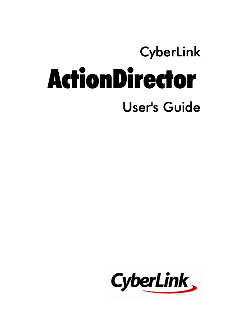 Page 1 de la notice Manuel utilisateur Cyberlink ActionDirector 1
