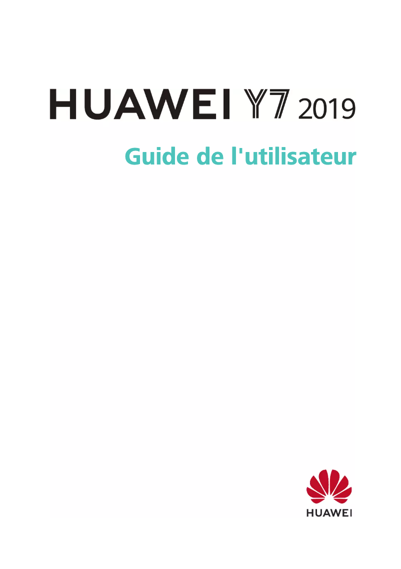 Page 1 de la notice Manuel utilisateur Huawei Y7