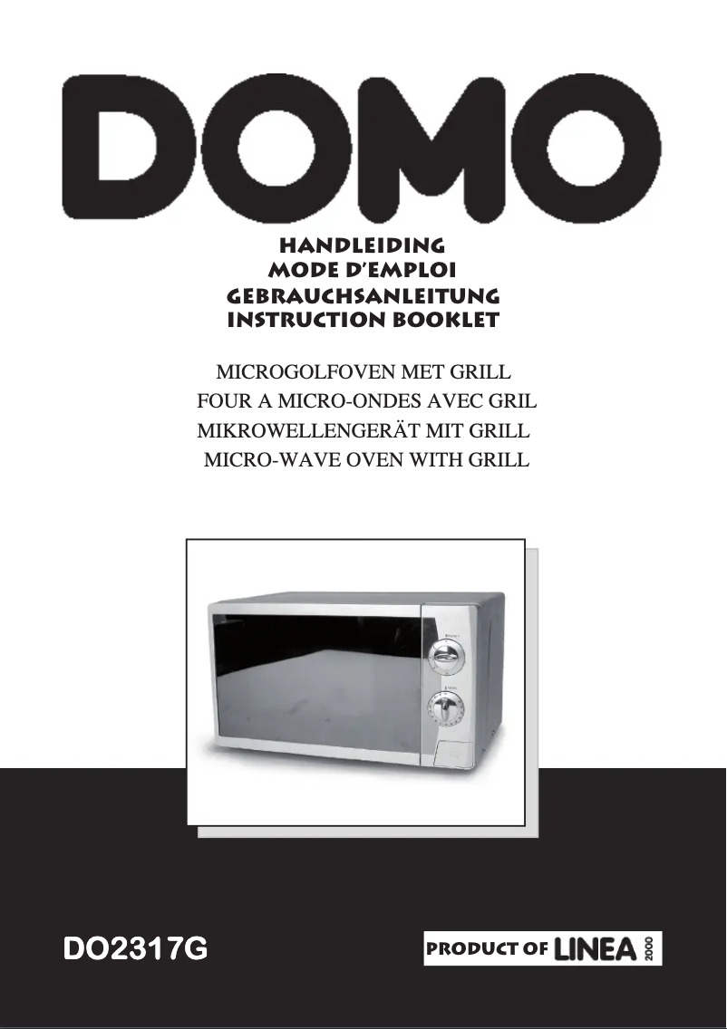 Page 1 de la notice Manuel utilisateur Domo DO2317G