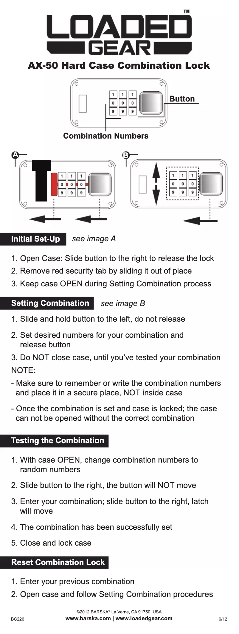 Página 1 del manual Manual de usuario Barska BH11948