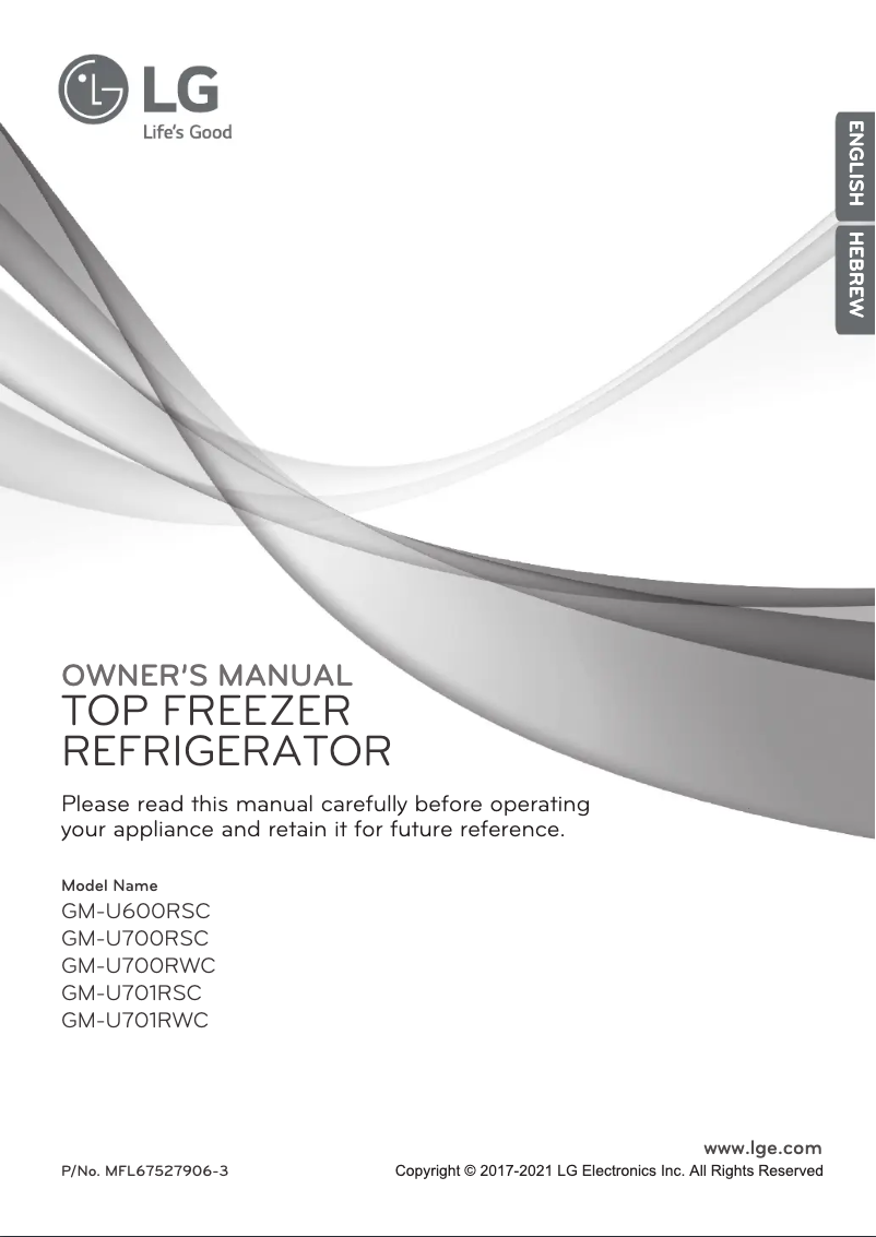 Page 1 de la notice Manuel utilisateur LG GM-U701RSC