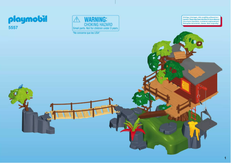 Page n°1 - Manuel utilisateur Playmobil Adventure Tree House