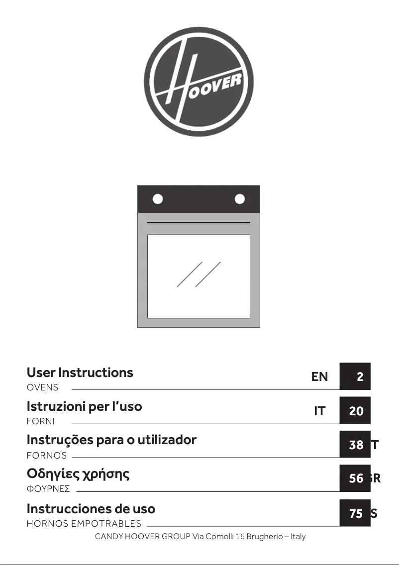 Page n°1 - Manuel utilisateur Hoover HOC5B3448INWF