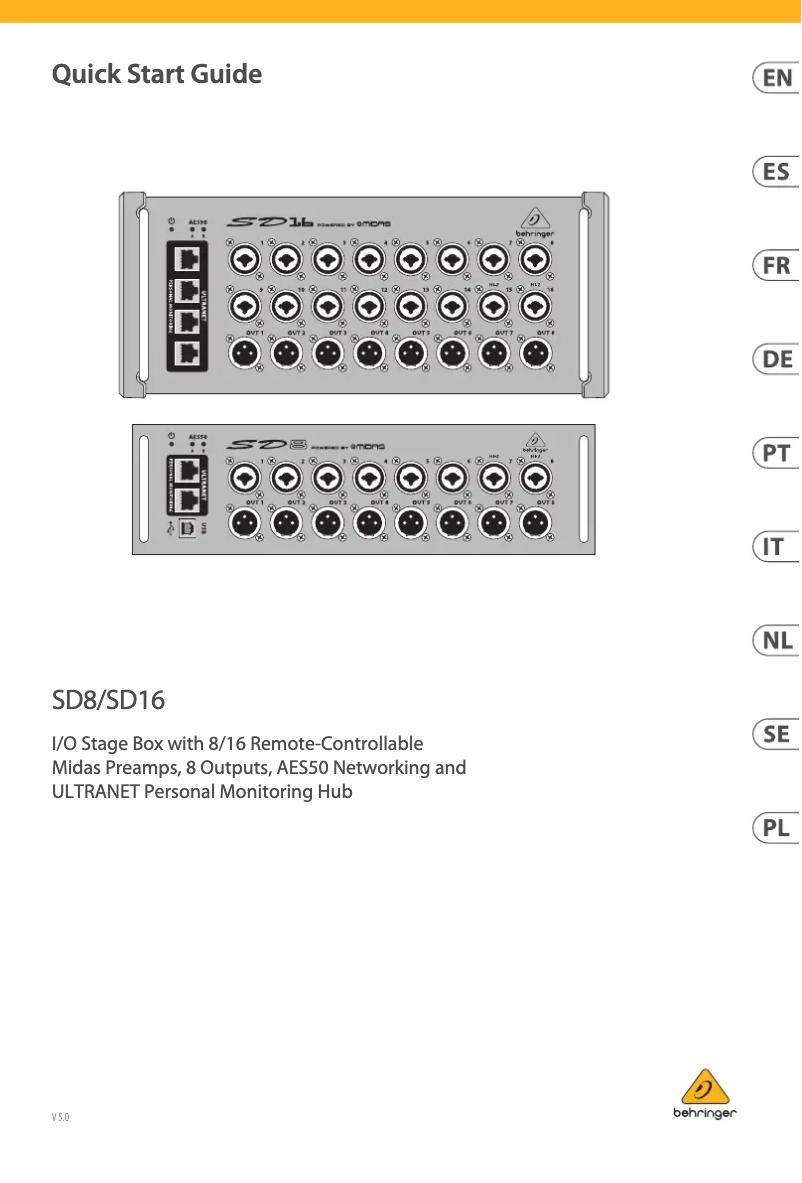 Image de la première page du manuel de l'appareil SD8