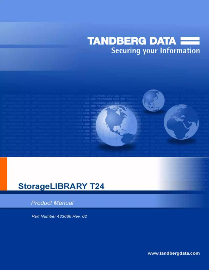 Page n°1 - Manuel utilisateur Tandberg Data 2450-LTO