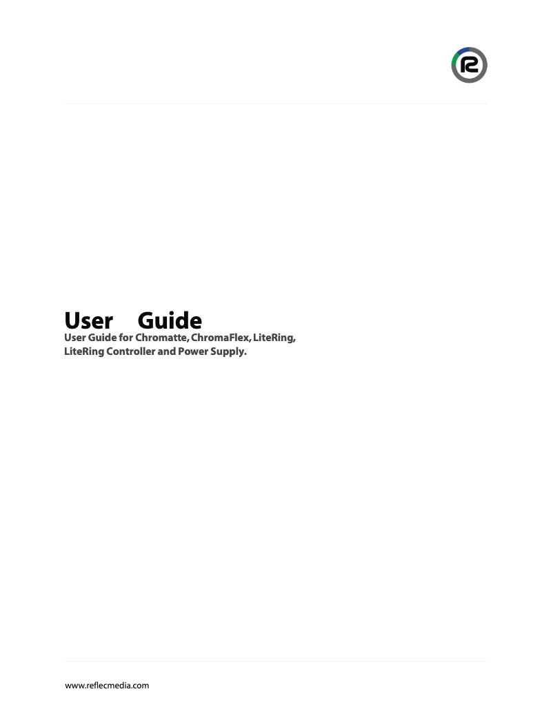 Page 1 de la notice Manuel utilisateur Reflecmedia Dual LiteRing