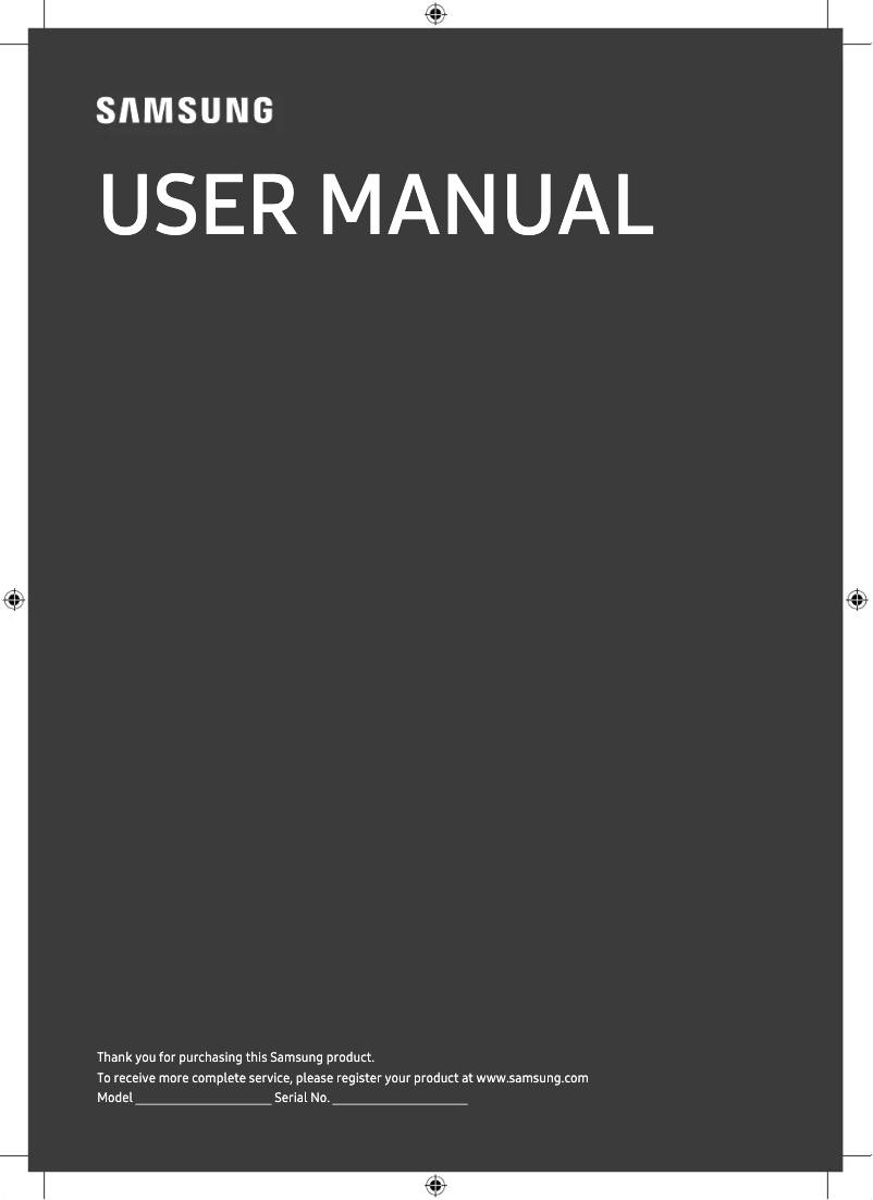 Image de la première page du manuel de l'appareil GQ58Q60TGU