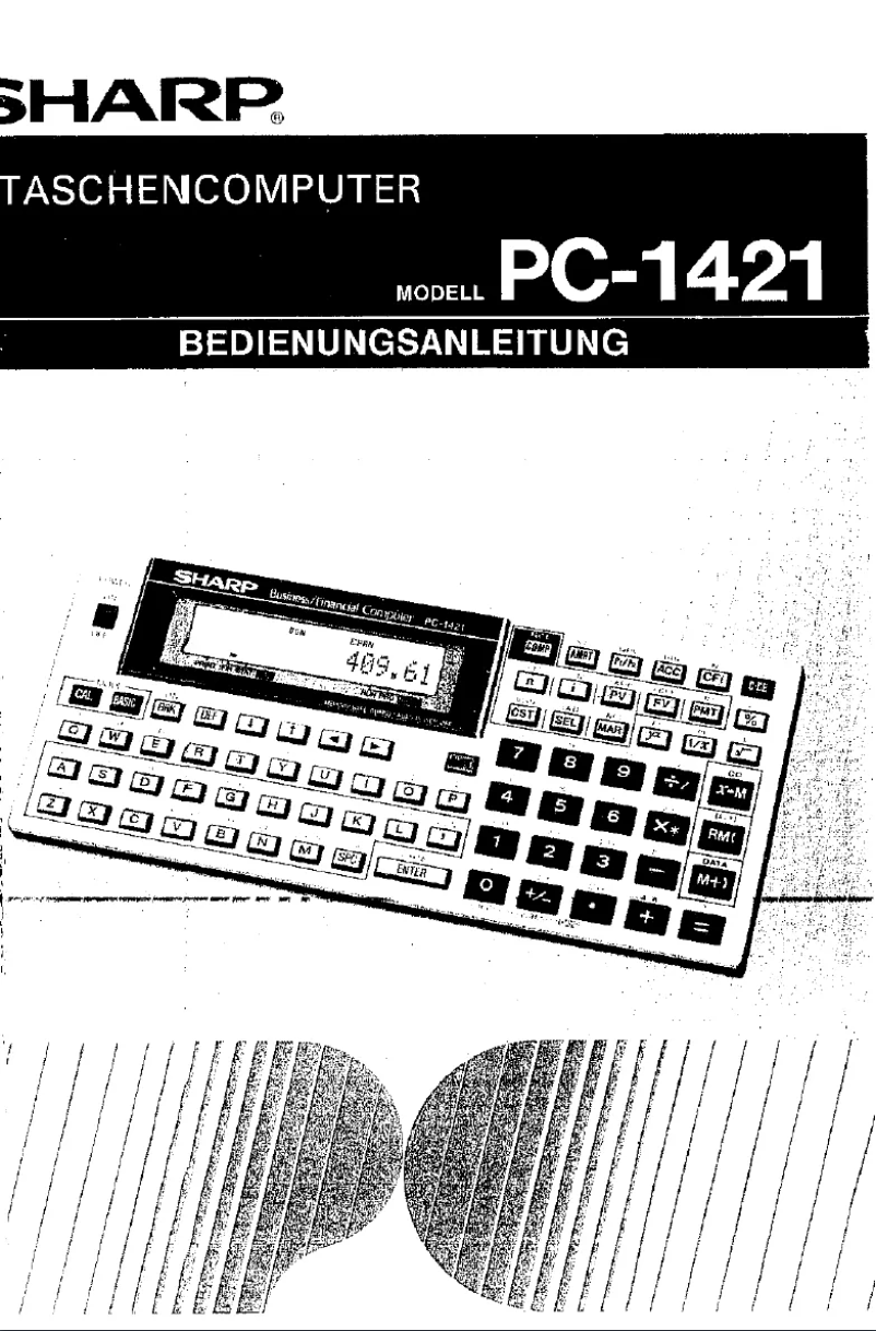 Page n°1 - Manuel utilisateur Sharp PC1421