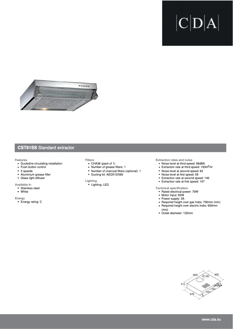 Image de la première page du manuel de l'appareil CST61SS