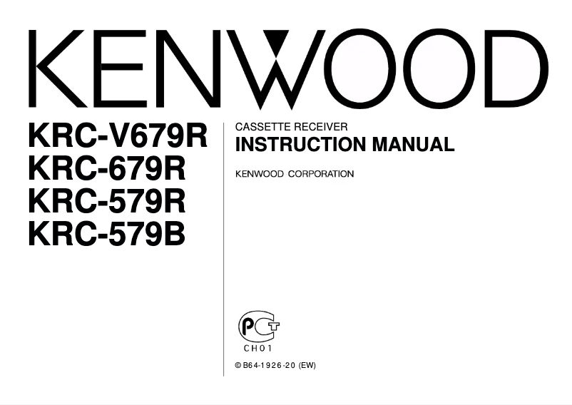 Page n°1 - Manuel utilisateur Kenwood KRC-579B