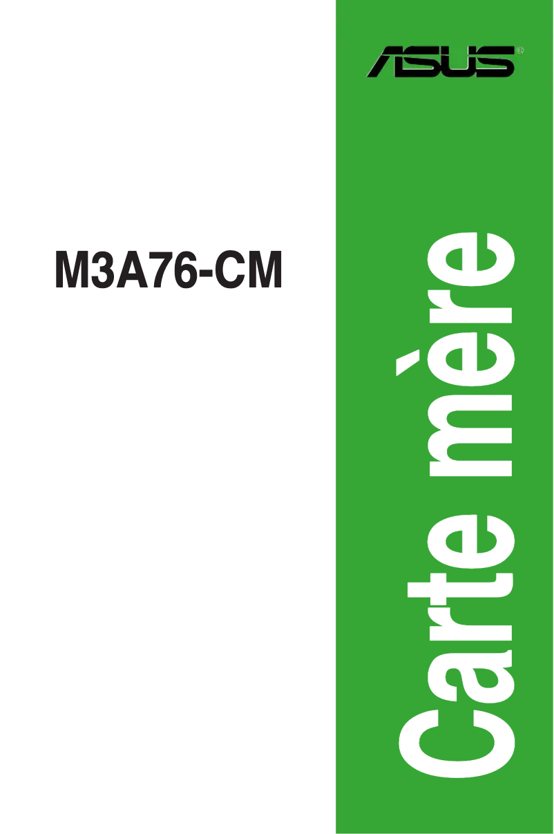 Image de la première page du manuel de l'appareil M3A76-CM