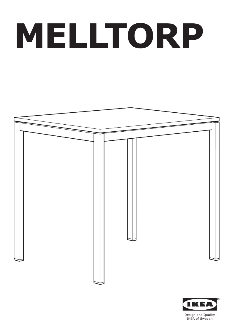 Image de la première page du manuel de l'appareil MELLTORP