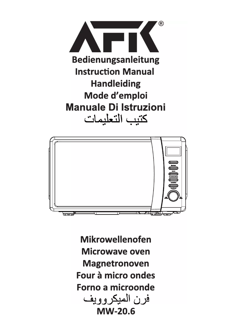 Image de la première page du manuel de l'appareil MW-20.6D