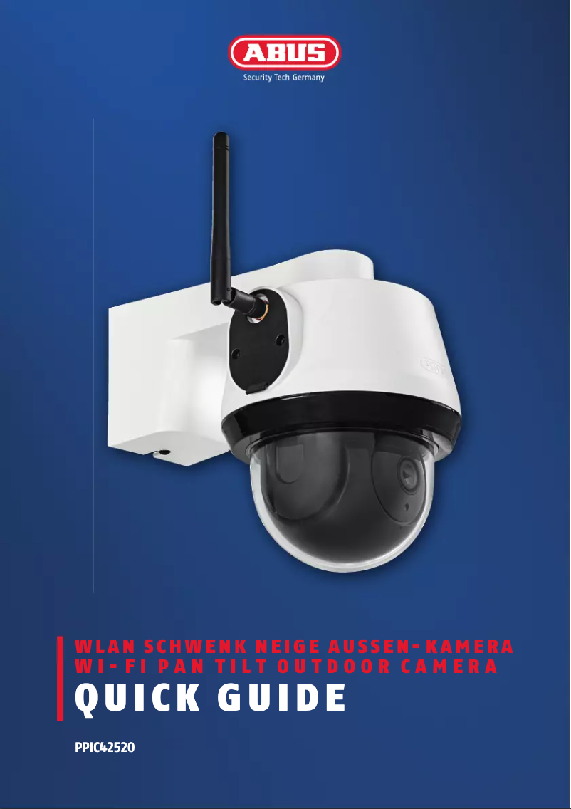 Page n°1 - Guide d'installation Abus PPIC42520