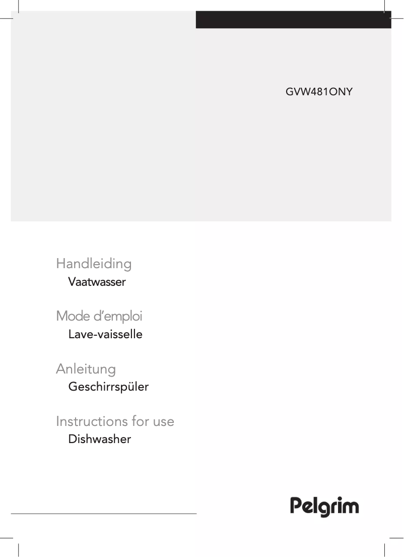 Image de la première page du manuel de l'appareil GVW481ONY