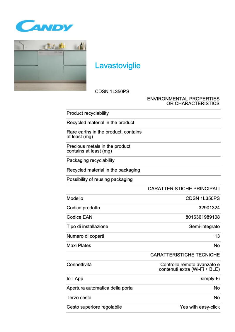 Image de la première page du manuel de l'appareil CDSN 1L350PS